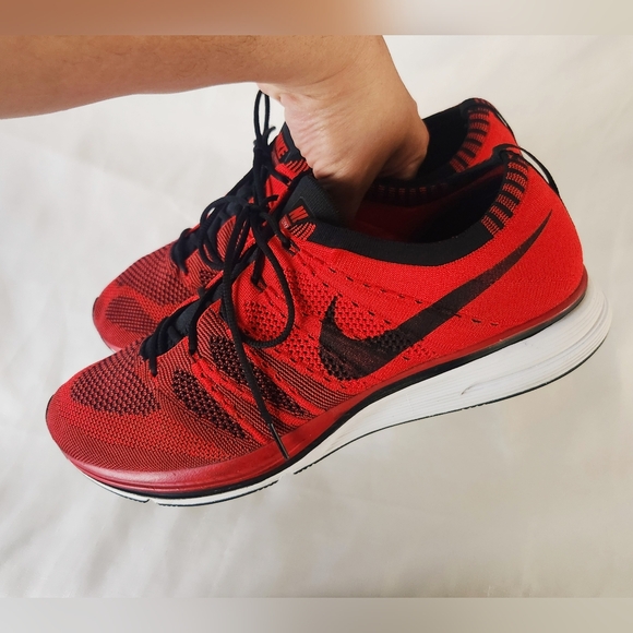 NIKE MENS FLYKNIT TRAINER UNIVERSITY RED AH8396-601 size 13 Men's sneakers shoes - Picture 7 of 16